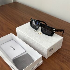 Dior black/ gold acetate sunglasses